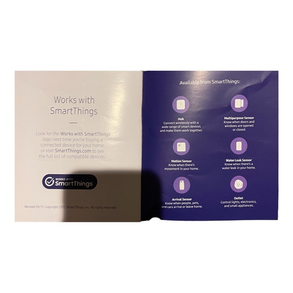 Samsung SmartThings Smart Hub 2nd Generation STH-ETH-250 w/cords, Tested Works! - Picture 13 of 16